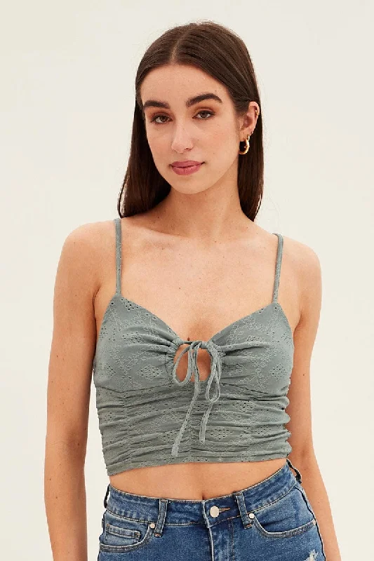 green-lace-keyhole-rushed-cropped-cami-jc1356-81nb