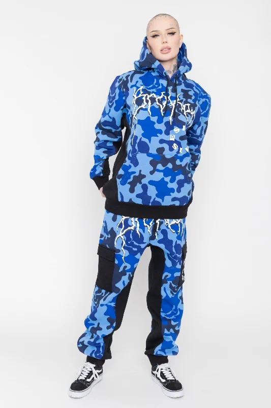 Demon Camo Hoodie - Blue