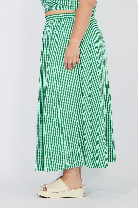 green-check-maxi-skirt-elastic-waist-side-pockets-csm1066lx-35ab-1 green-check-maxi-skirt-elastic-waist-side-pockets-csm1066lx-35ab-1