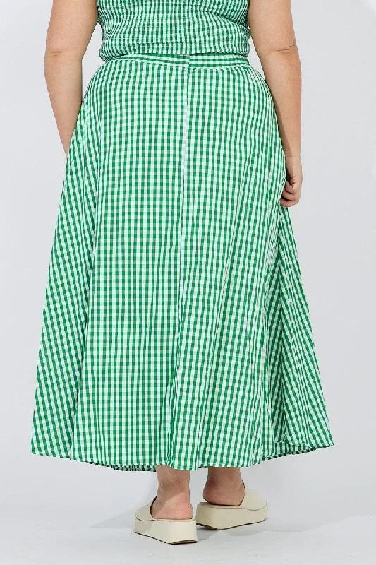 green-check-maxi-skirt-elastic-waist-side-pockets-csm1066lx-35ab-1 green-check-maxi-skirt-elastic-waist-side-pockets-csm1066lx-35ab-1
