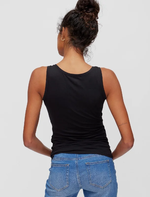 side-ruched-maternity-tank-top-95462-01-black side-ruched-maternity-tank-top-95462-01-black