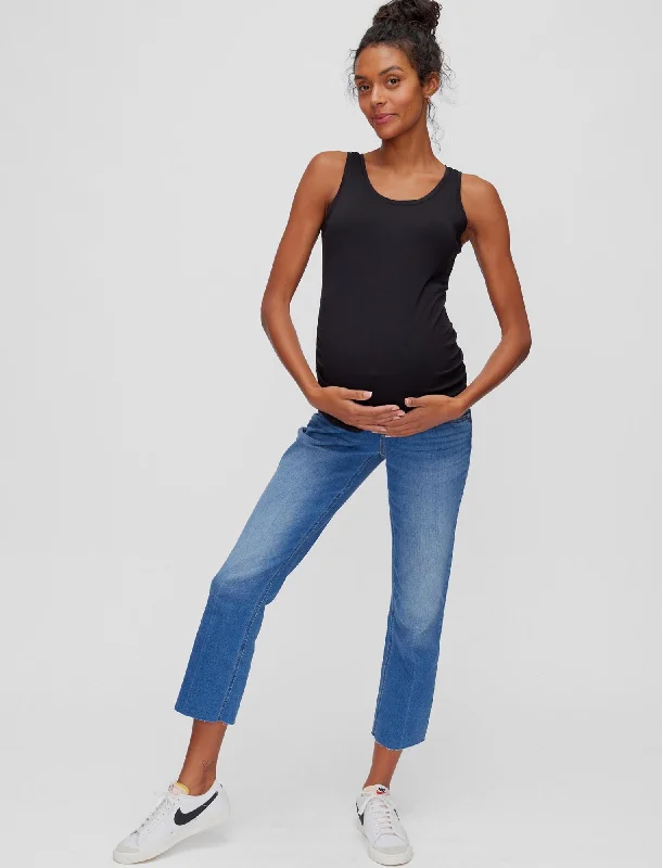 side-ruched-maternity-tank-top-95462-01-black side-ruched-maternity-tank-top-95462-01-black